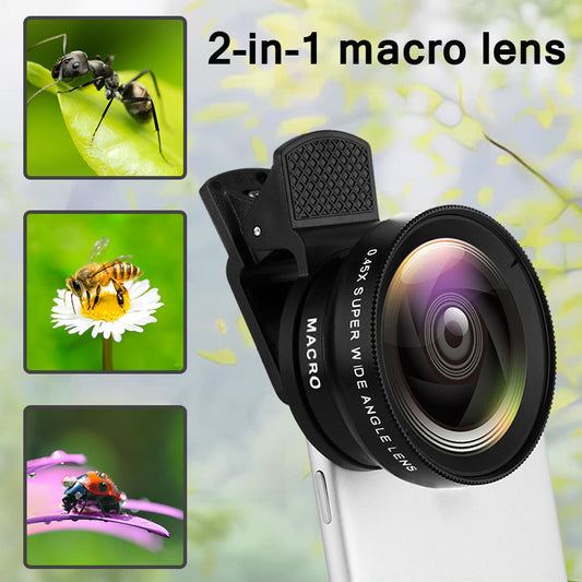 2-in-1 Universal Clip-On Phone Lens Kit