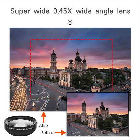 2-in-1 Universal Clip-On Phone Lens Kit