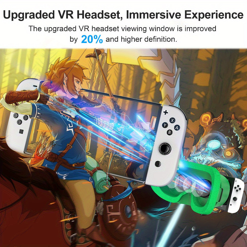 For Nintendo Switch and Switch OLED Models 3D VR Glasses with Adjustable Lenses for Virtual Reality Gaming Experience, Switch VR Labo Goggles Headset for Nintendo Switch VR Headset for Christmas gift Xmas gift