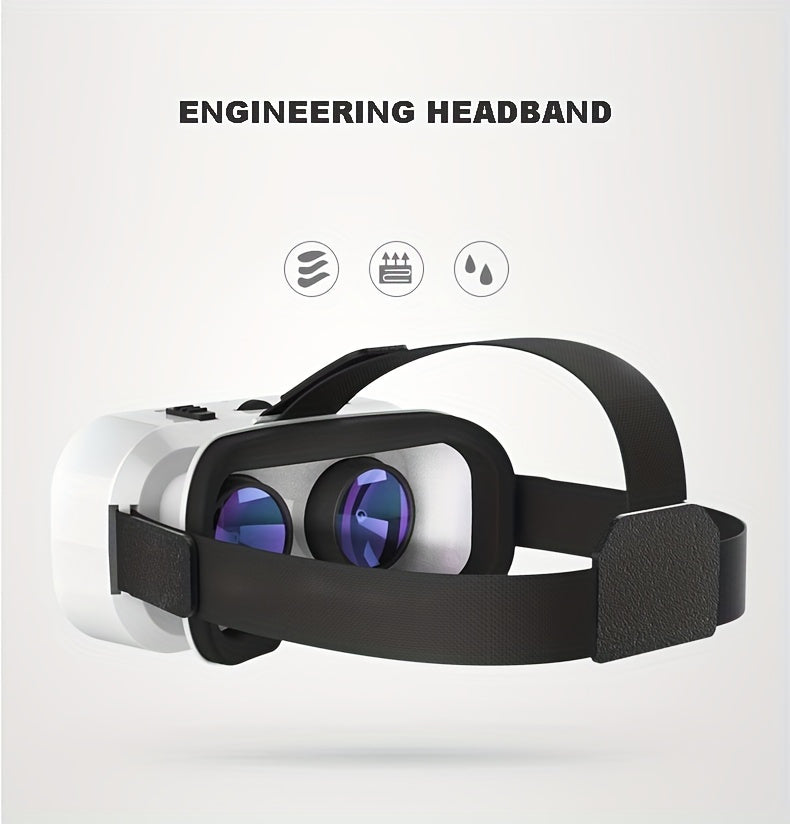 G05 3D Virtual Reality VR3D Glasses - Adjustable Lens Headset, Compatible with 4.7-6" Devices, No Power Required - For Entertainment Lovers - Enjoy Immersive TV, Movies & Videos