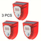 RUOCIN Solar Security Alarm Light with 129dB Gunshot & Dog Barking Sound