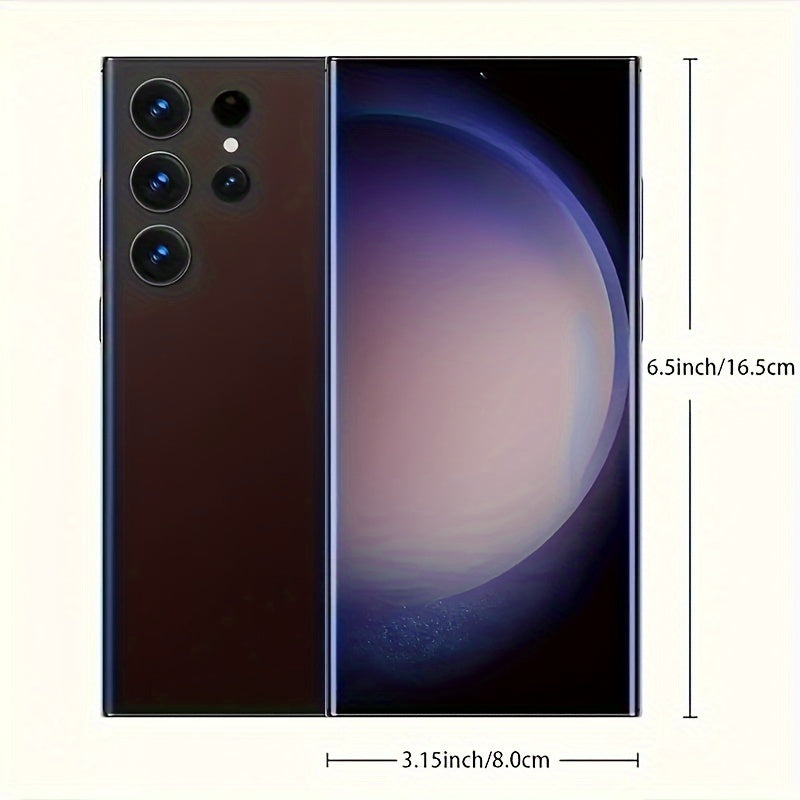 S24 Intelligent Touchscreen Phone, Dual Card Dual Standby, Facial Recognition, 8 256GB, High-definition Camera, 6800mAh - With Stylus, Headphones, Type-C Charging Cable, Phone Case, Screen Protector