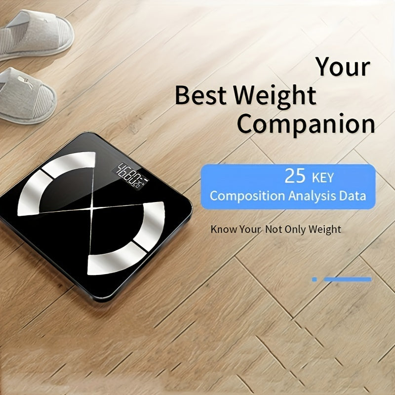 Smart Digital LED Weight Scale With Wireless Connection To Smartphone App, A Must-have For The Bathroom (batteries Not Included)