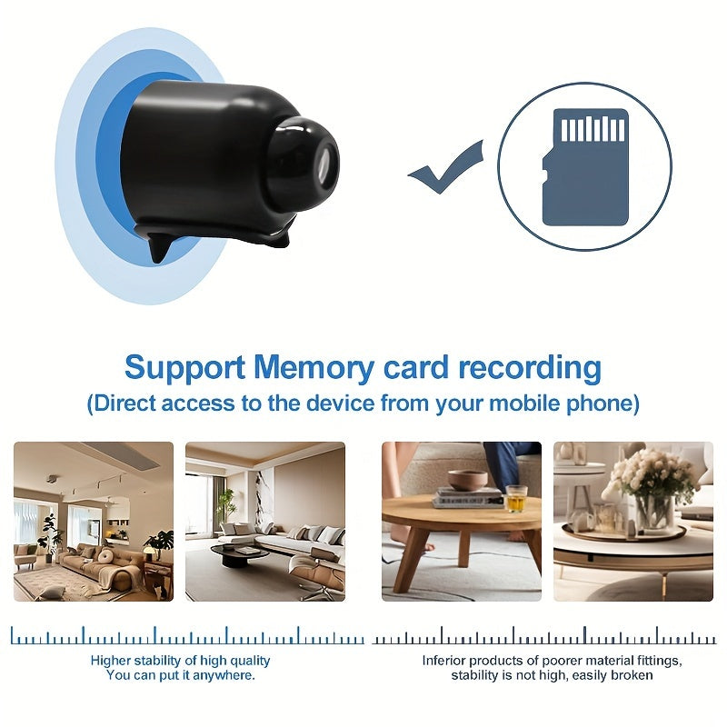 Teruhal Smart Camera with Remote App - Watch Anytime, Anywhere | Ideal Housekeeper Assistant & Gift for Christmas & Thanksgiving | USB Powered, Auto Focus, 480P HD