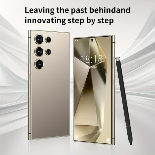 6.8" Touchscreen Smartphone with Dual SIM, Face Unlock, HD Camera, 6000mAh Battery, USB-C Charging, Includes Stylus