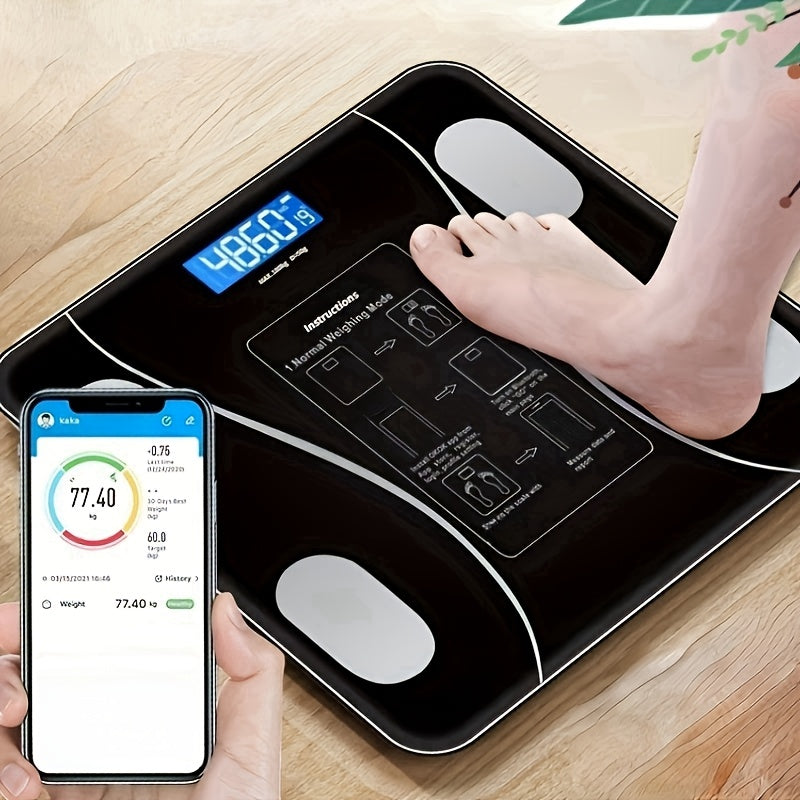 Intelligent Electronic Scale, Body Weight Scale, Household Small Body Scale - Accurate & Easy-to-Read Display - Tempered Glass Platform - For Home Use - Ideal Gift for Health-Conscious Individuals