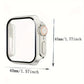 Change to Ultra Protective Case for iWatch 7 8 9 6 5 4 SE - Hard PC Cover with Built-in Tempered Glass Screen Protector - Ultra-Thin & Durable - For Men & Women - Suitable for Everyday Use - Perfect Gift for Tech Lovers