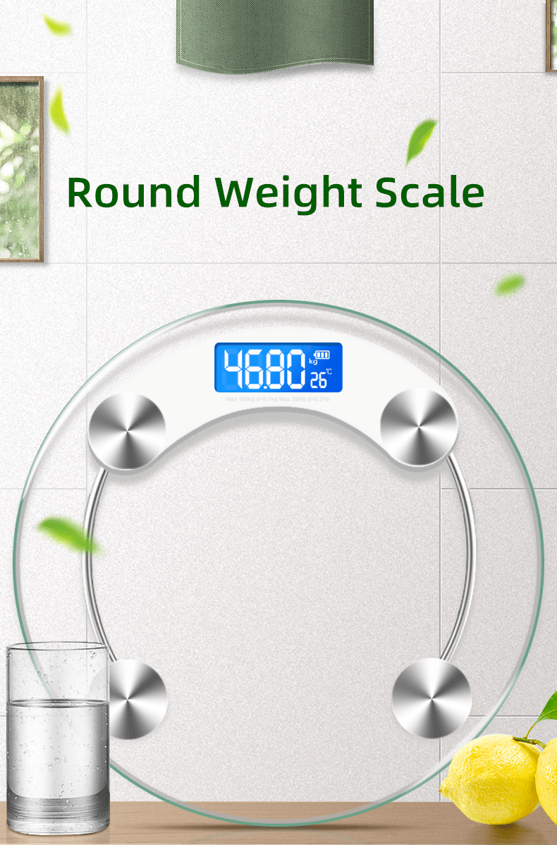 Smart Digital Bathroom Scales with LCD Display