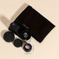 3-in-1 Phone Lens Kit - Aluminum Alloy Clip-On Fisheye, Macro, and Wide Angle Set