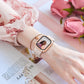 Megkhla Apple Watch Screen Protector, Bling Case For Apple Watch 40mm 44mm 41mm 45mm SE Series 8 7 6 5 4 With Hard PC Tempered Glass Rhinestone Protection Full Face Case Accessories For IWatch Girls & Women