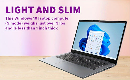 Lenovo Ideapad Laptop For Student & Business - 14'' HD Intel Celeron Processor N4020, 4GB RAM, 64GB Storage, Up To 10h Long Battery, Webcam, Wi-Fi 6, Windows 11 S, Grey