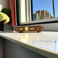 Portable Wireless Speaker with Enhanced Bass - Wireless, Dual Speakers, Rechargeable Battery, Ideal for Parties & Gifts, Wood Grain Design