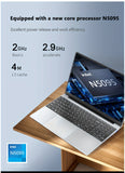 KUU Yepbook 15.6 Inch 16GB Laptop Computer Pc 512GB SSD Notebook Intel Celeron N5095 Computer Backlit With Fingerprint WiFI Wireless 4.2 Camera
