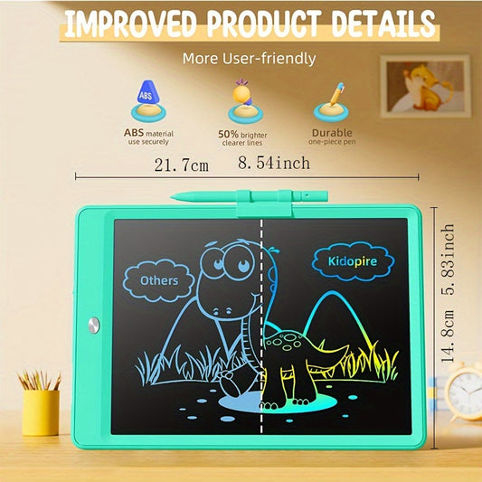 2pcs LCD Writing Board 8.5 Inches, Toys 3 4 5 6 7 8 9 10 Year Old Boys And Girls, Color Graffiti Board Drawing Board, Gifts For Boys Learning To Walk 3-12 Years Old, Memo Board, Drawing Board