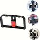 Professional Smartphone Stabilizer Gimbal - Handheld & Tripod Mount, Smooth Video Shooting, Portable Black Phone Frame, ABS Material, Non-Waterproof
