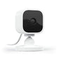 Blink Mini - Compact indoor plug-in smart security camera, 1080p HD video, night vision, motion detection, two-way audio, easy set up, Works with Alexa – 2 cameras (White)