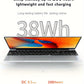 KUU Yepbook 15.6 Inch 16GB Laptop Computer Pc 512GB SSD Notebook Intel Celeron N5095 Computer Backlit With Fingerprint WiFI Wireless 4.2 Camera