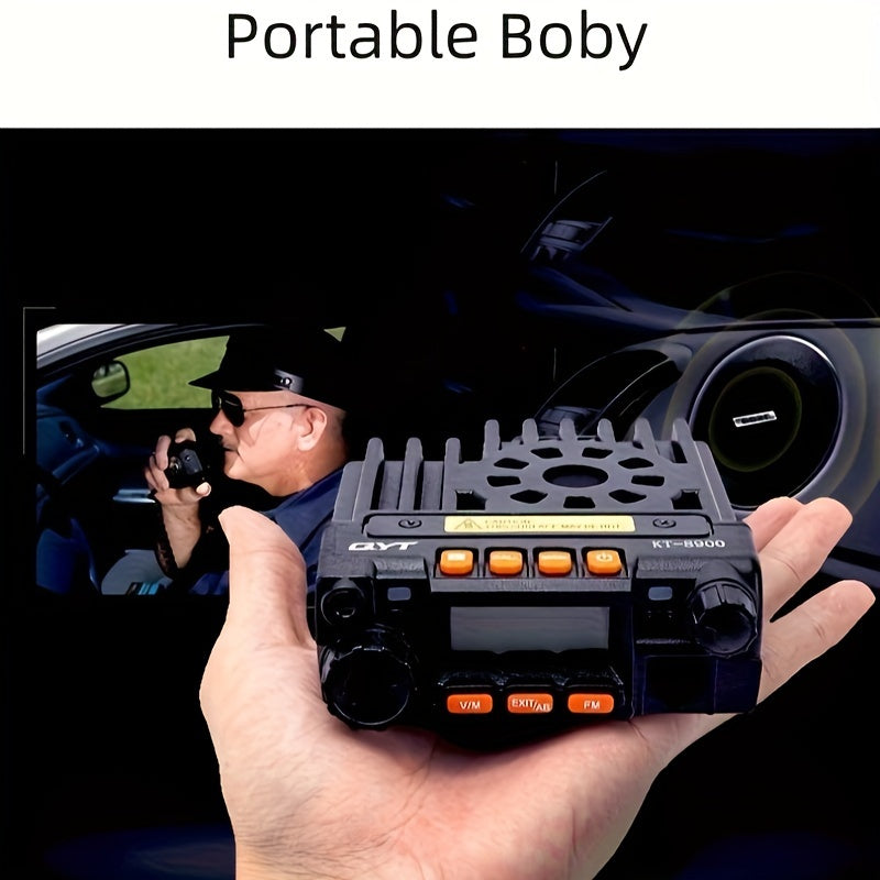 Car Walkie Talkie, 25W Dual Band Car Mobile Radio Dual Band Transceiver, VHF174/UHF 490Mhz Long Range Base Station Walkie Talkie For 12V Car Boat