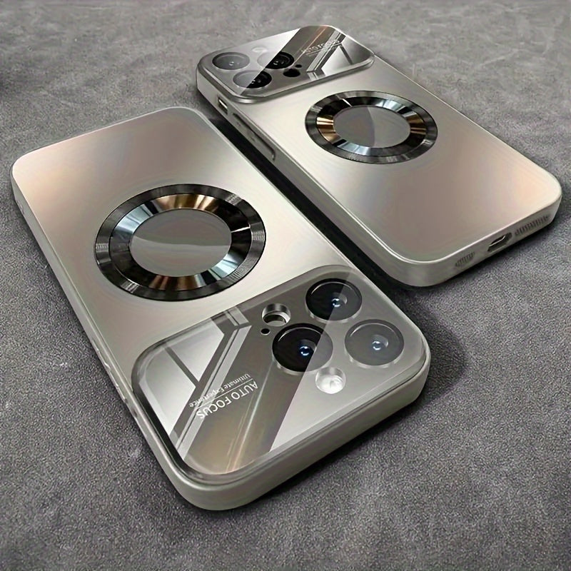 Luxury Matte Magnetic Wireless Charging Phone Case