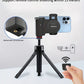 Desiontal Mini Smartphone Handheld Gimbal with Quick Magnetic Mount - Portable Outdoor Photography Selfie Stick Assistant with Detachable Shutter, Remote Shooting Capability, 1/4'' Screw Hole for Tripod Compatibility, Battery-Powered with Button Battery,