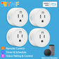 YNF Smart Plug Compatible With Alexa, Easy Setup With Voice Commands, Voice And Remote Control, Timer & Scheduling, Group Control, Stable Connection, Requires Alexa Echo