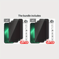 3pcs IPhone Privacy Screen Protector Tempered Glass