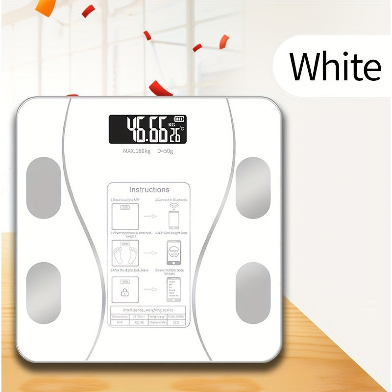 Wireless Smart LED Weight Scale, With Long Lasting Battery Powered, Trackable Measurement Of Weight, Daily Exercise Exclusive, Multiple Family Joint Use, Best Gift For Family, Black/White/Pink Three Colors