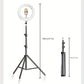 10" LED Circle Light With Flexible Tripod Stand & Phone Holder