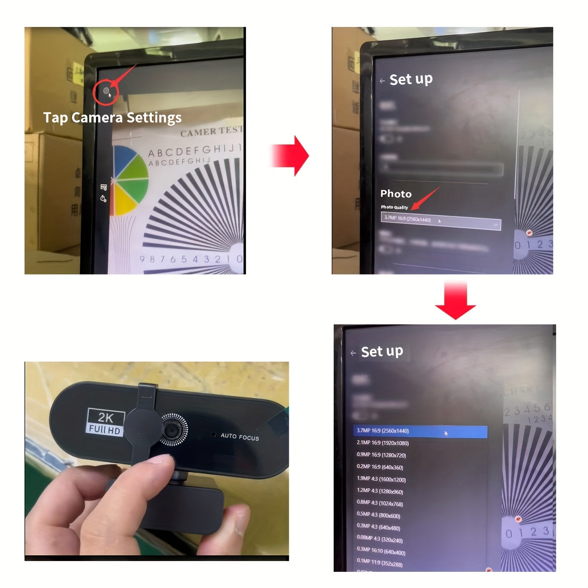 2K 4K Webcam 1080P With Microphone