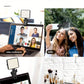 Selfie Ring Light - Rechargeable 80 LED 3 Models Clip On Selfie Ring Light For Phone, Laptop, Tablet Meeting, Make Up - For Beauty Enthusiasts & Content Creators - Perfect for Makeup Application, Video Calls & Live Streaming