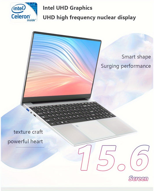 KUU Yepbook 15.6 Inch 16GB Laptop Computer Pc 512GB SSD Notebook Intel Celeron N5095 Computer Backlit With Fingerprint WiFI Wireless 4.2 Camera