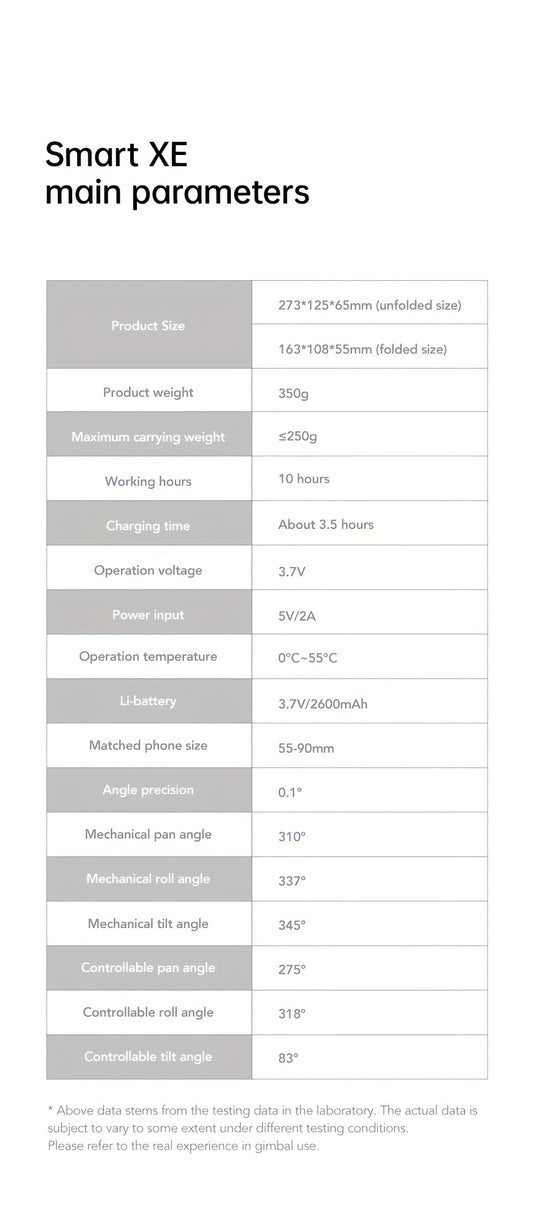 AOCHUAN XE 3-Axis Handheld Gimbal Stabilizer Foldable Smartphone Cellphone Video Record Vlog PTZ Stabilizer For IPhone Xiaomi Samsung