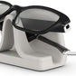 Amazon Echo Frames (3rd Gen) | Smart glasses with Alexa | Modern Rectangle frames in Charcoal Gray with blue light filtering lenses