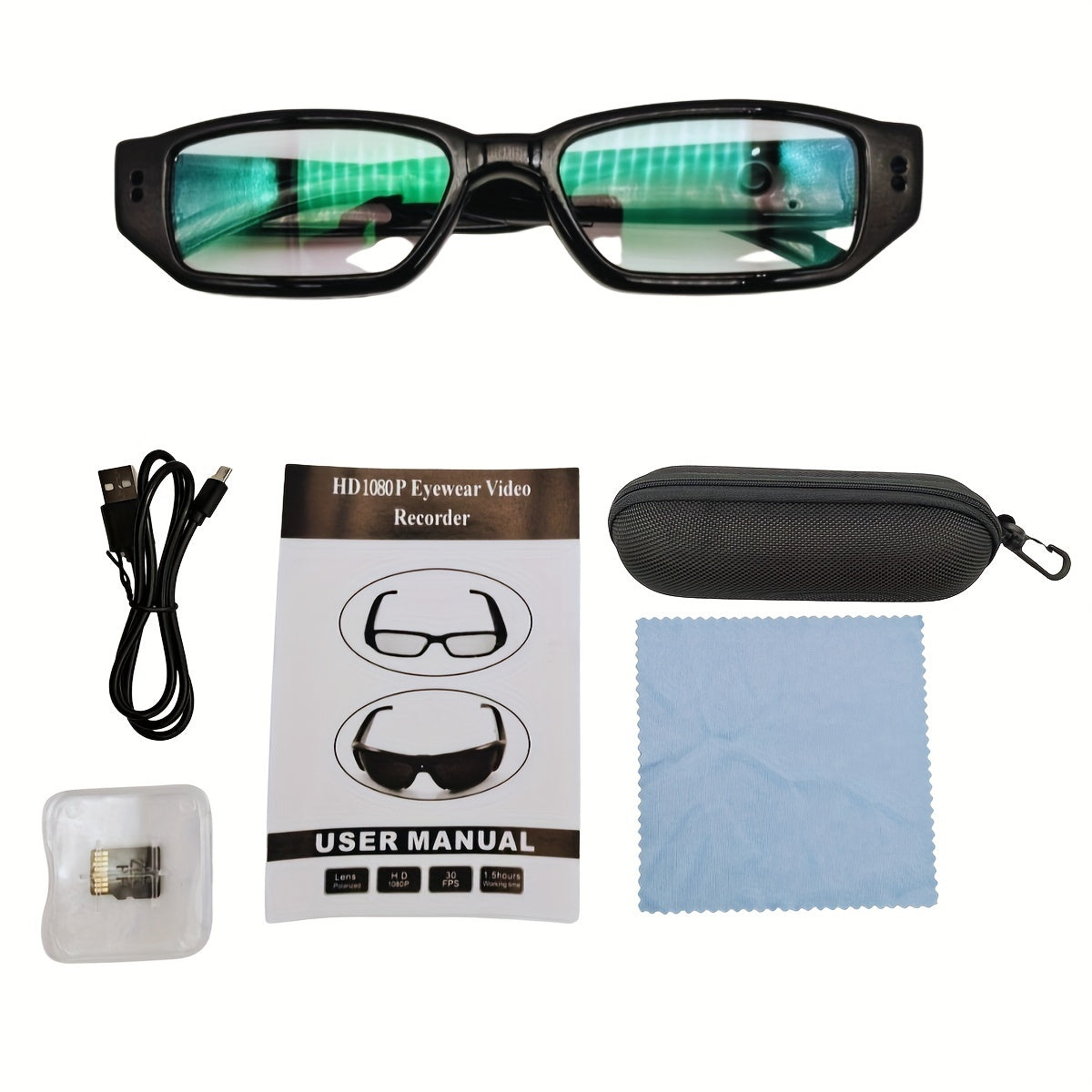 Smart Glasses Camera 1080P Sunglasses Digital Video Recorder Camcorder Eye Protection DV Sports Action Camera Outdoor Sport Eyeglasses