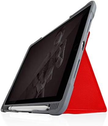 STM Dux Plus Duo for iPad (9th/8th/7th Gen) 10.2&#34; Case: Maximum Drop Protection, Clear Back, Apple Pencil/Logitech Crayon storage with Magnetic Battery Saving On/Off Cover- Black