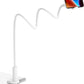 Tryone Gooseneck Phone Holder Stand for Bed Flexible Arm Adjustable Cell Phones Mount Clamp on Desk Bedframe Compatible with iPhone 14 Pro Max 13 12 11 X SE Series/Samsung S22 or Other 4&#34;-7&#34; Devices