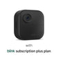 Blink Outdoor 4 (newest model), Wire-free smart security camera, two-year battery life, two-way audio, HD live view, enhanced motion detection, Works with Alexa – 5 camera system