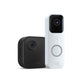 Blink Video Doorbell   3 Outdoor 4 smart security cameras (4th Gen) with Sync Module 2 | Two-year battery life, motion detection, two-way audio, HD video, Works with Alexa