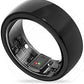 Aabo AI Smart Ring for Men &amp; Women | Fitness Tracking - 32 Modes | Sleep &amp; Stress Monitoring | Titanium Ring | No App Subscription | IP68 Water Resistant | Upto 7-Day Battery Life |Black, Size 11