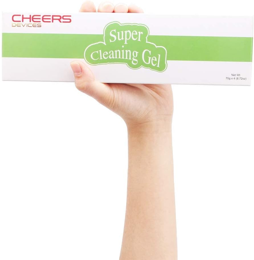 Car Cleaning Gel (Big 4-Pack) 280g - Car Slime Cleaner for Car Interior, Car Cleaning Putty for Car Accessories, Car Detailing Kit, Air Vents, Keyboards, PC, Laptop - Car Accessories for Women
