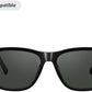 Amazon Echo Frames (3rd Gen) | Smart glasses with Alexa | Square frames in Classic Black with polarized sunglass lenses