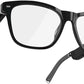 Amazon Echo Frames (3rd Gen) | Smart glasses with Alexa | Modern Rectangle frames in Charcoal Gray with blue light filtering lenses