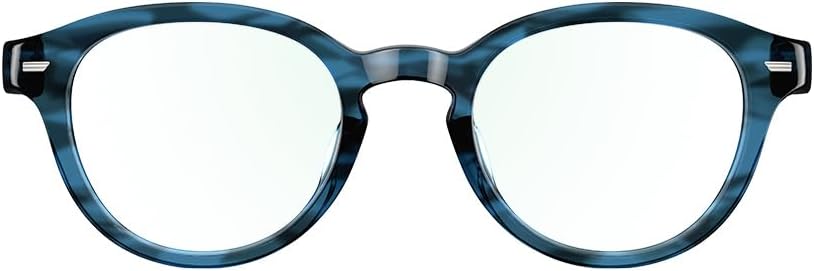 Amazon Echo Frames (3rd Gen) | Smart glasses with Alexa | Modern Rectangle frames in Charcoal Gray with blue light filtering lenses