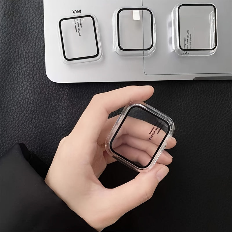 Premium Hard Plastic Screen Protector for Apple Watch Series 8/7/6/5/4/SE - 45/44/42/41/40/38mm Sizes