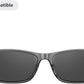 Amazon Echo Frames (3rd Gen) | Smart glasses with Alexa | Square frames in Classic Black with polarized sunglass lenses