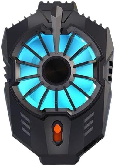 Electroplate Phone Cooling Fan, 2 Gears Cooler with Clip for iPhone, Semiconductor Quick Cooling Gaming Equipment for Travel Outdoor Live