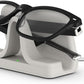 Amazon Echo Frames (3rd Gen) | Smart glasses with Alexa | Modern Rectangle frames in Charcoal Gray with blue light filtering lenses