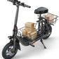 Gyroshoes Electric Scooter with Seat for Adults, 550W Powerful Motor, 20-Mile Range, Speed up to 18.6MPH, Ample Storage for Pets &amp; Cargo, Electrically-Powered Motor Scooters
