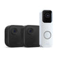 Blink Video Doorbell   3 Outdoor 4 smart security cameras (4th Gen) with Sync Module 2 | Two-year battery life, motion detection, two-way audio, HD video, Works with Alexa