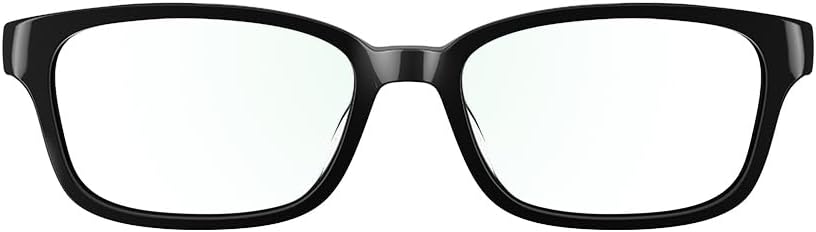 Amazon Echo Frames (3rd Gen) | Smart glasses with Alexa | Modern Rectangle frames in Charcoal Gray with blue light filtering lenses